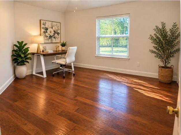 Bedroom #2 - EXTRA LARGE Bedroom featuring hardwood flooring, neutral wall paint, and large walk-in closet. Perfect for 2nd primary suite. Access to Bath#2.