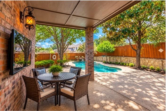 Covered patio