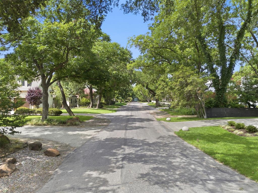 picturesque tree-lined streets of Bluffview