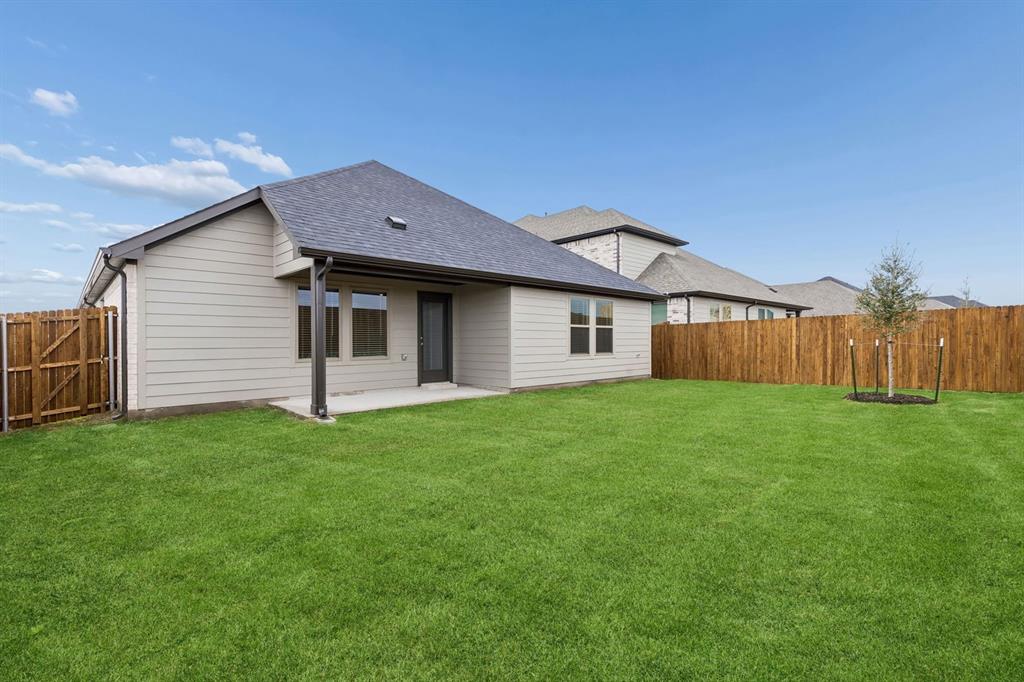 Covered Patio in the Oscar home plan – REPRESENTATIVE PHOTO