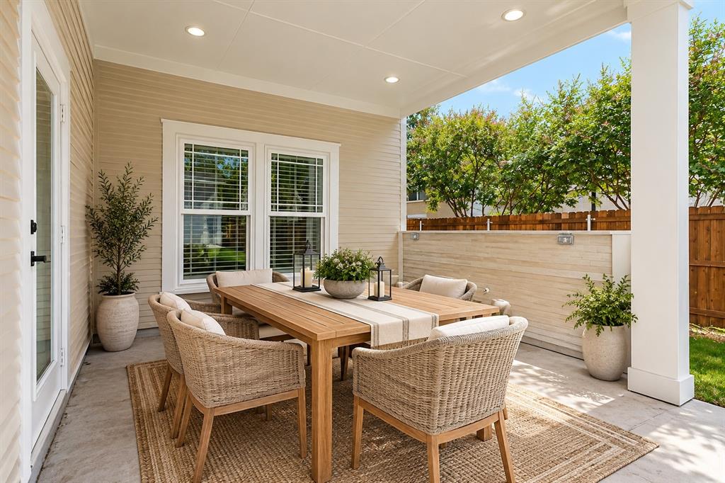 virtually staged. Covered rear patio — ideal for entertaining or quiet evenings in your private outdoor retreat