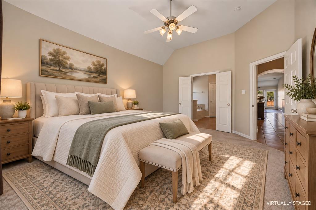 This primary suites spacious and ready to be your retreat.