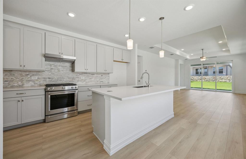 *Floorplan representation, not actual home - Large island gathering room and dining areas overlooking
