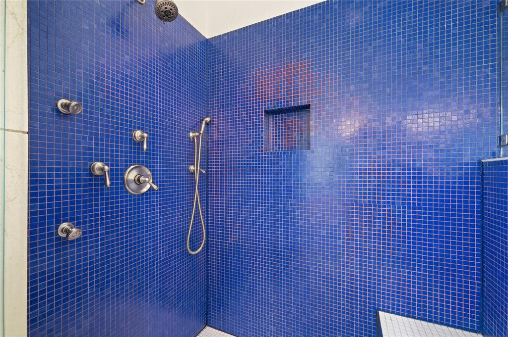 large shower with message jets