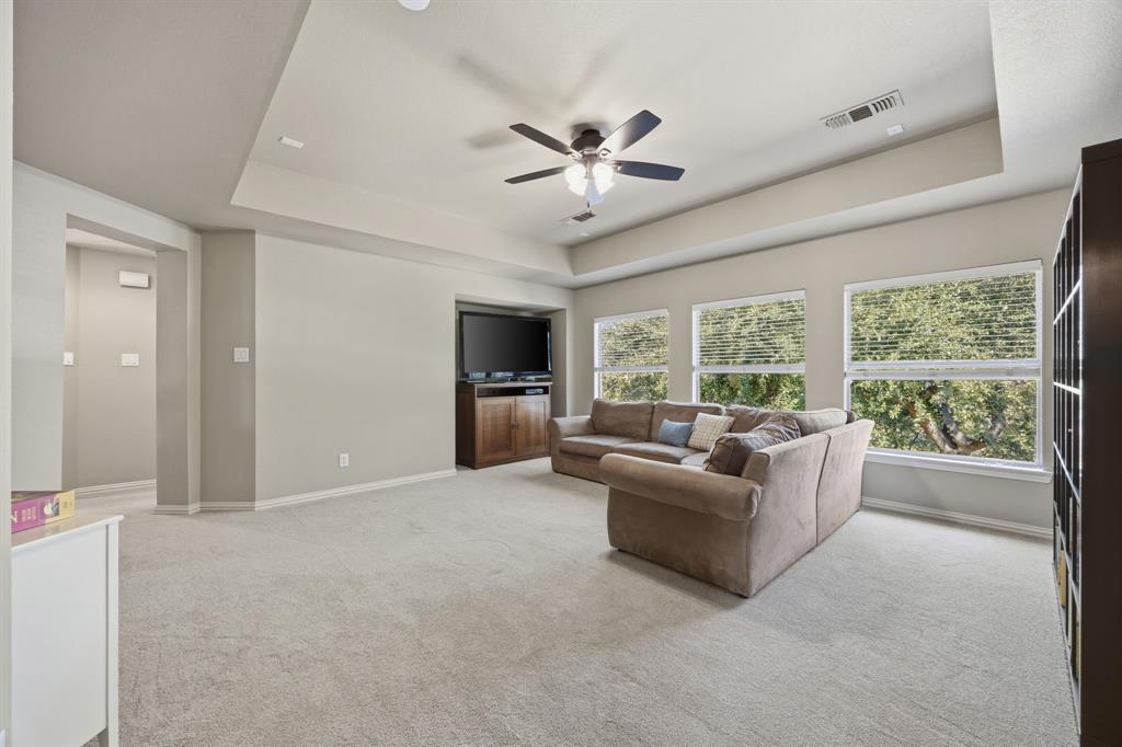 check out this gameroom!  Its huge- has built in desk area too