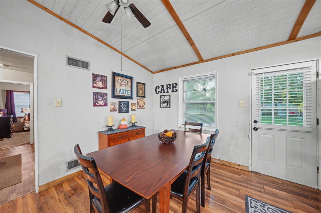 Dining area conveniently located just off the kitchen, with an open layout that flows into the main living space.