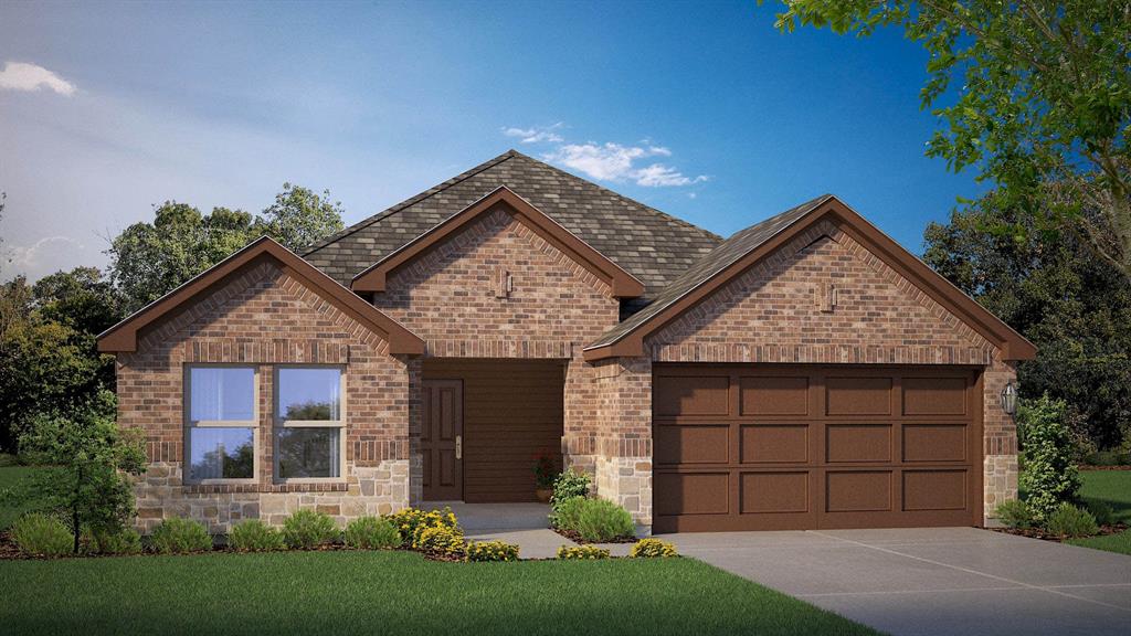 Front Elevation - D.R. Horton's Dentonfloor plan Elevation G - All Home and community information, including pricing, included features, terms, availability and amenities, are subject to change at any time without notice or obligation. All Drawings, pictures, photographs, video, square footages, floor plans, elevations, features, colors and sizes are approximate for illustration purposes only and will vary from the homes as built.
