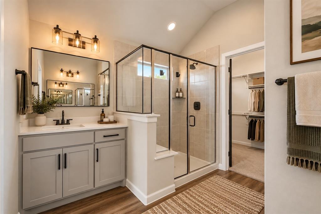Virtually Staged Primary bath