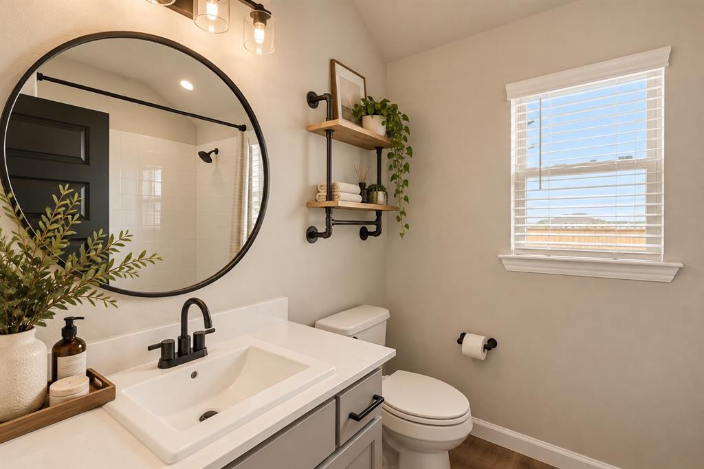 Virtually Staged Guest bath