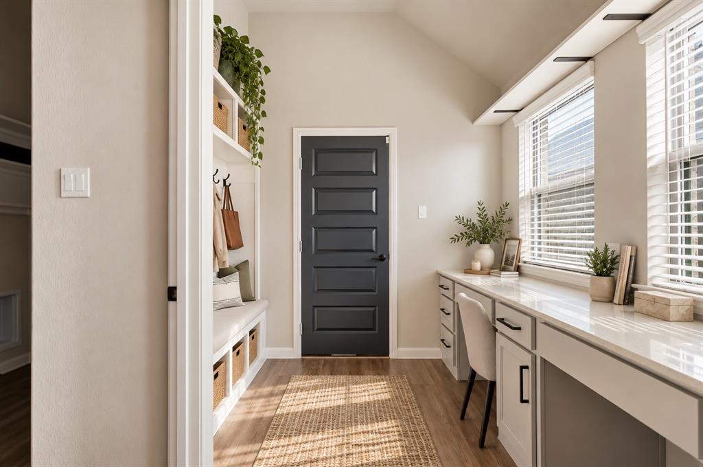 Virtually Staged Mudroom