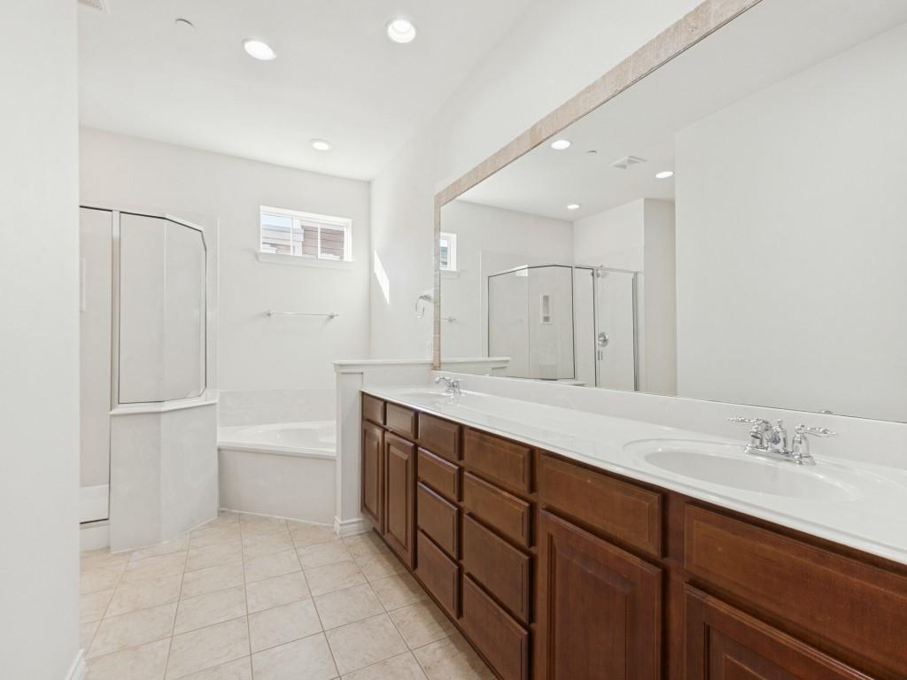 Primary Bath- Vanity, Shower and Tub