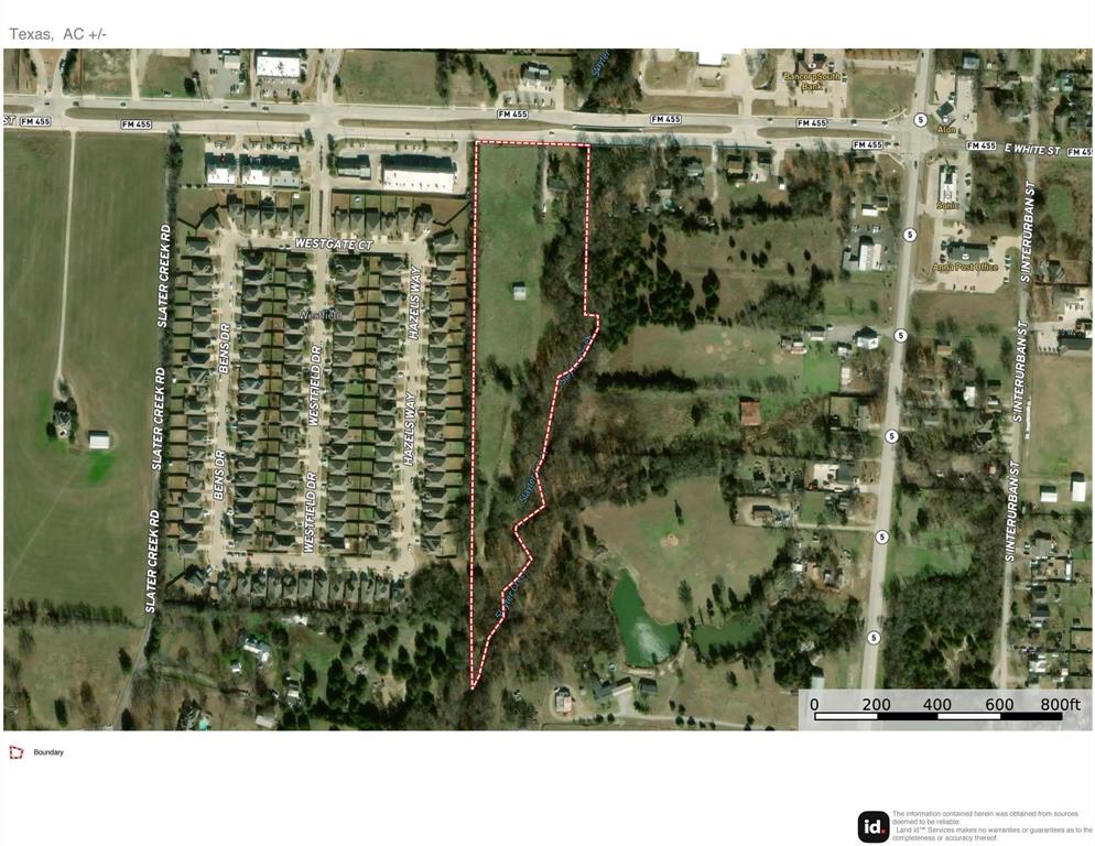 Property Boundary Map. Illustrating the property's perimeter and surrounding infrastructure