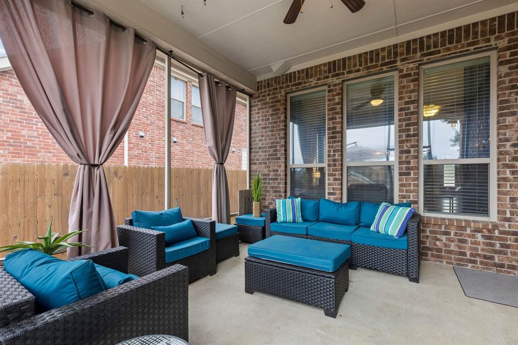 Another view of the spacious screened in patio.