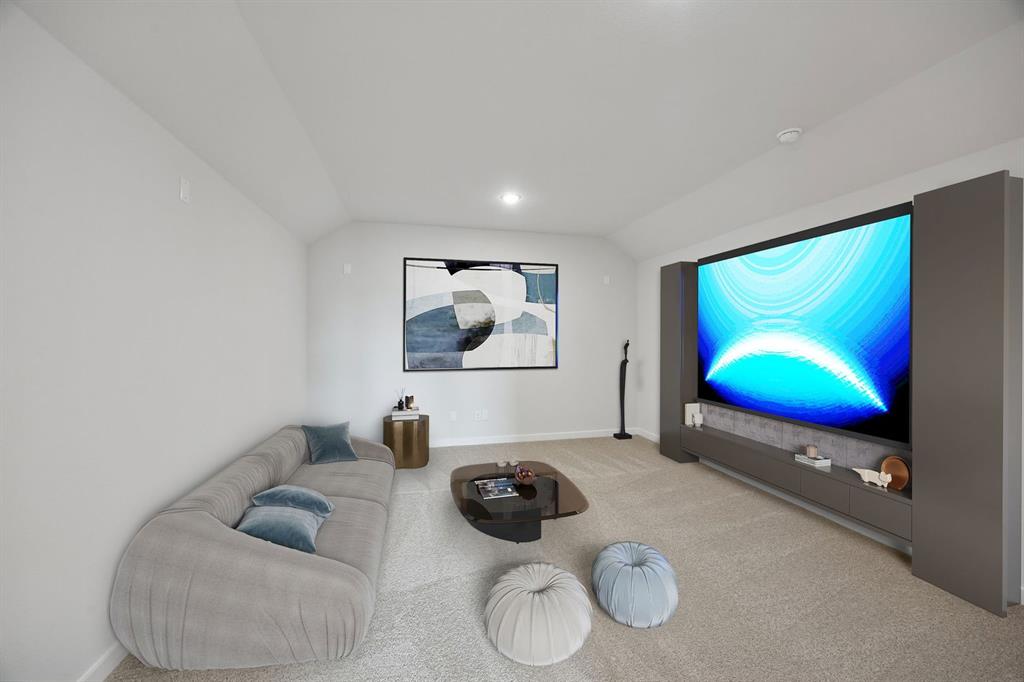 Media Room in the Masters home plan – REPRESENTATIVE PHOTO