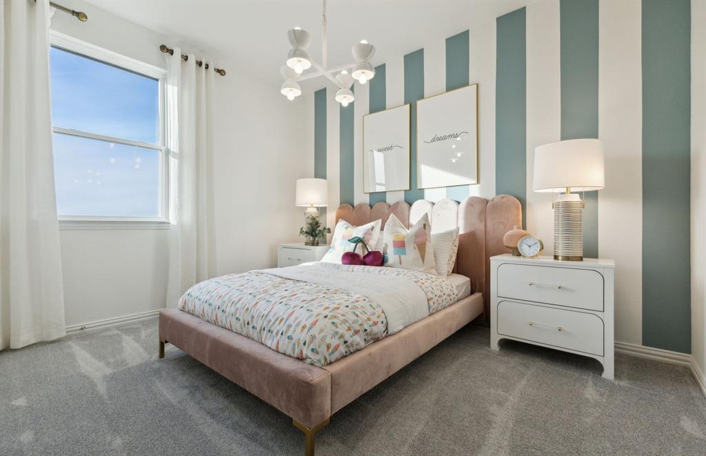 *Model Representation - Spacious secondary bedroom with large windows