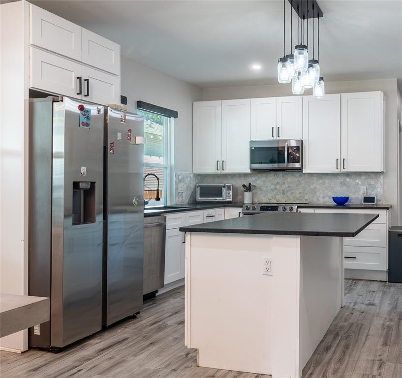 Updated center island kitchen