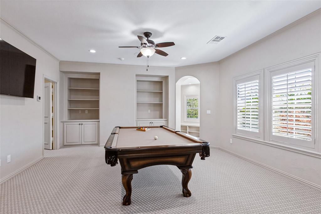 Upstairs Game Room is centrally located.  Lots of natural light!
