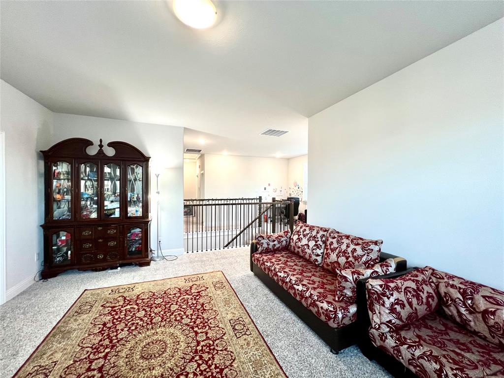 Living room with carpet