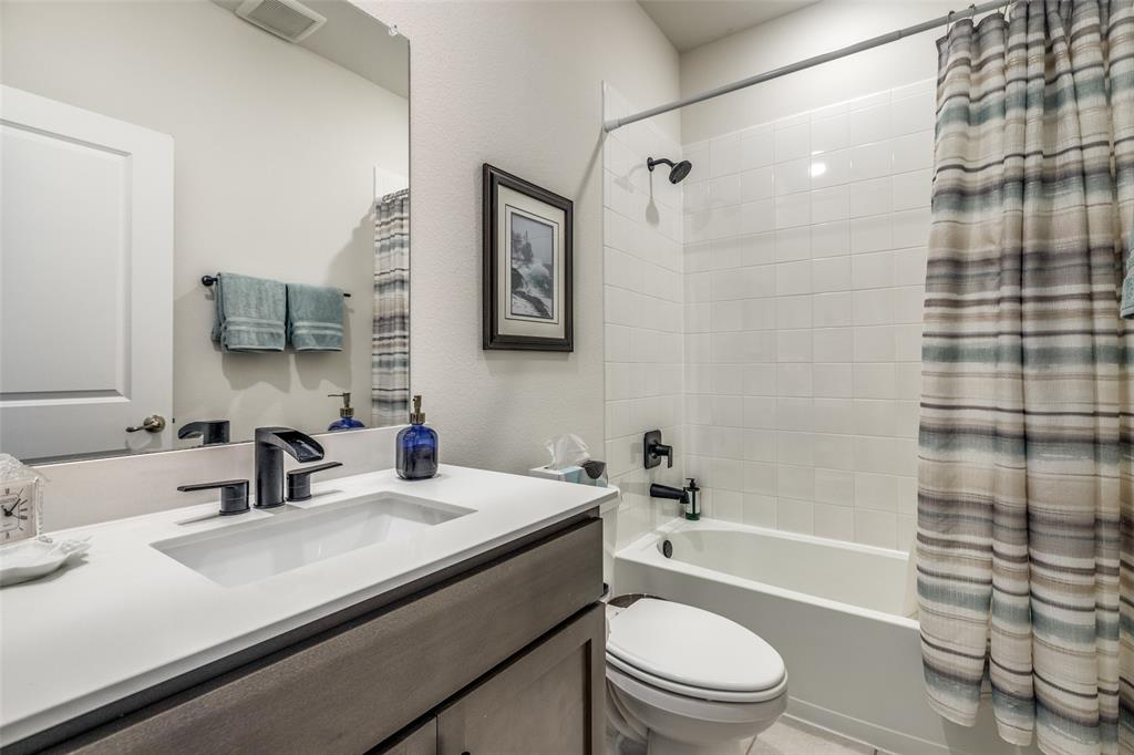 Full bath at 1st floor. Non furnished but some furniture is negotiable or case by case.