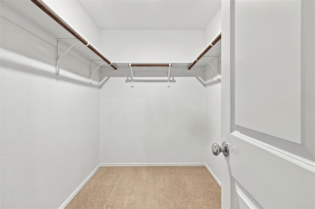 Large primary walk in closet.