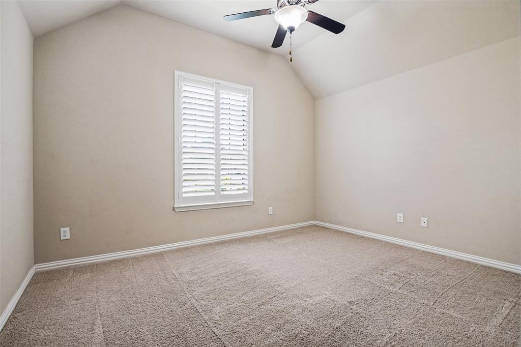 Guest BR 3 with walk in closet and ceiling fan