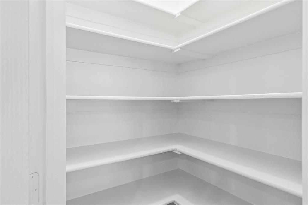 Large pantry with plenty of room to store large appliance