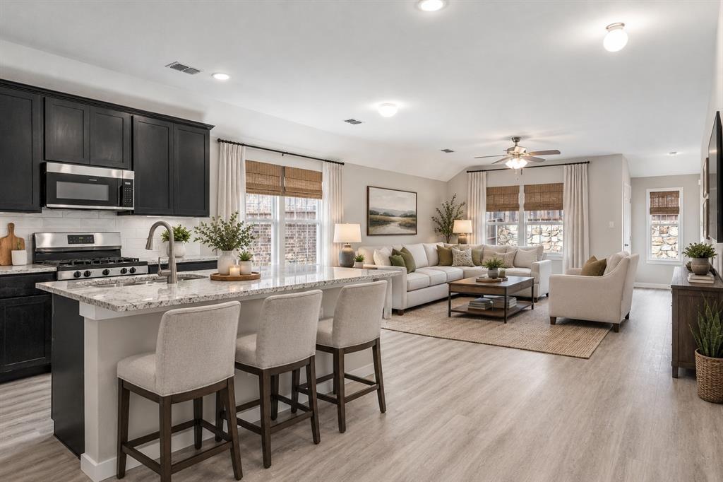 This kitchen  is Virtual staged.  Measurements may not be exact