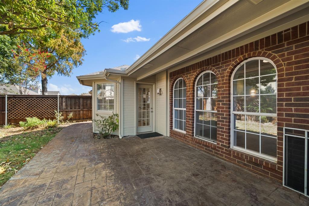 Patio is perfect for enjoying the outdoors