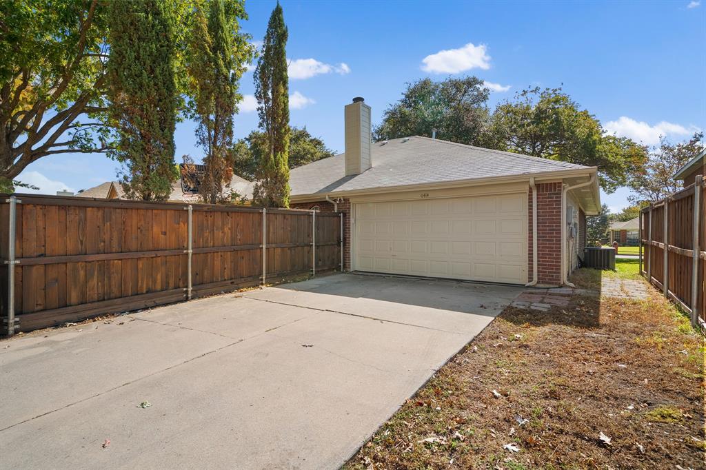 View of the garage at the back of the home
