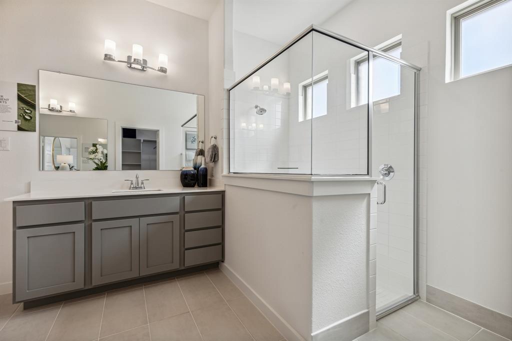 Primary Bathroom in the Van Gogh II home plan – REPRESENTATIVE PHOTO