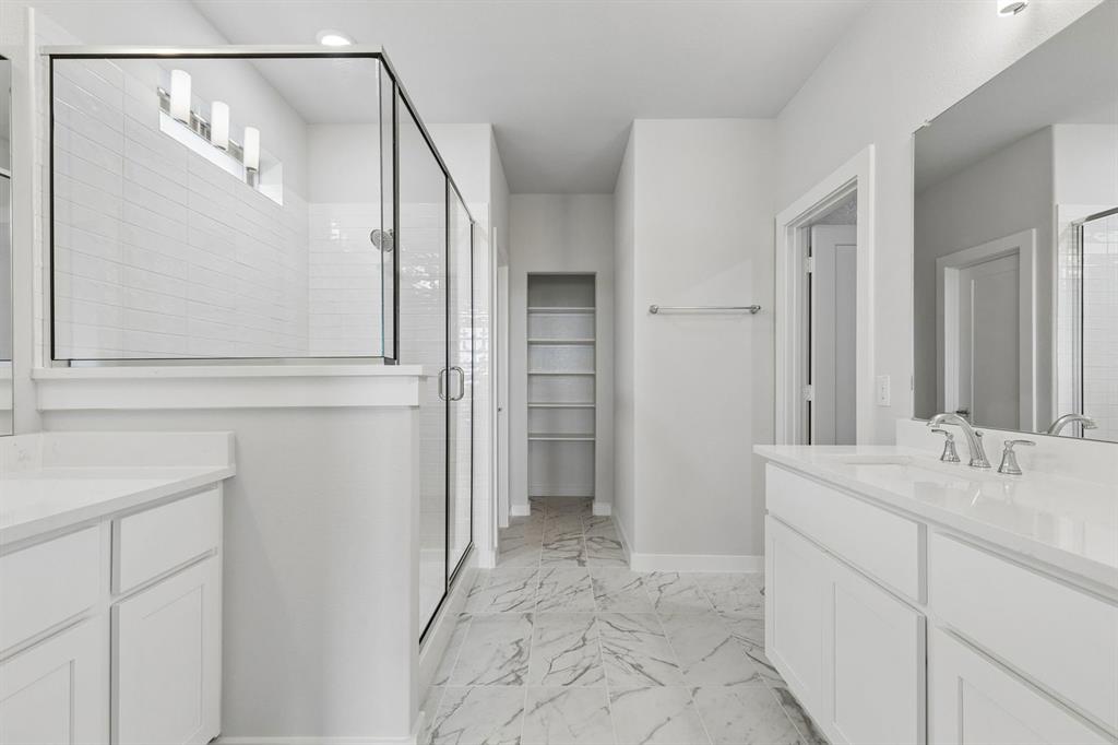 Primary Bathroom in the Winters home plan – REPRESENTATIVE PHOTO