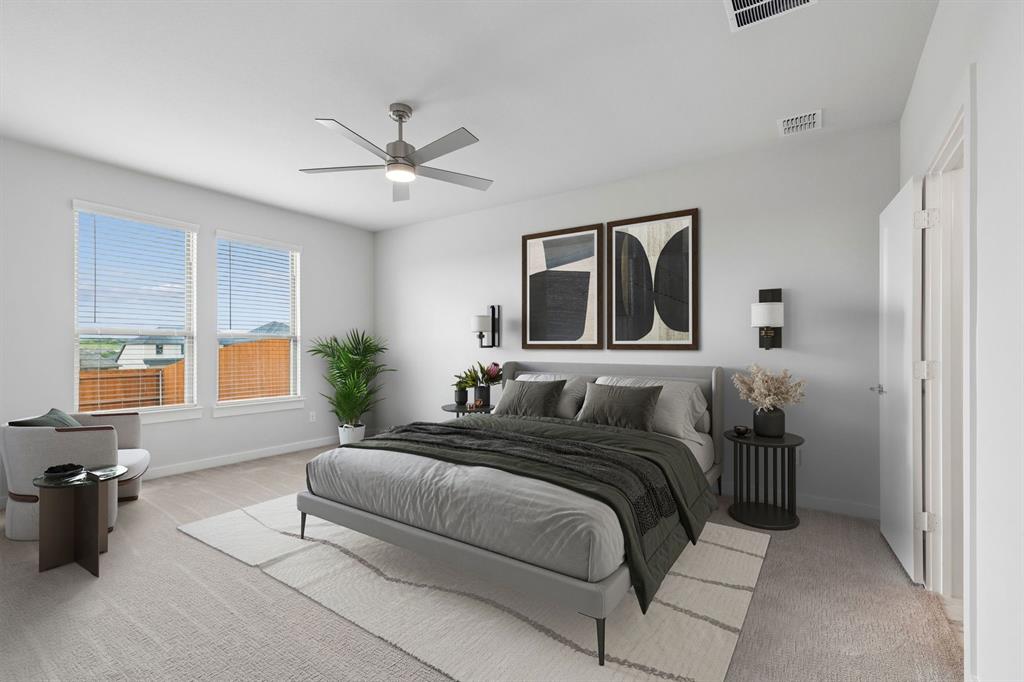 Primary Suite in the Winters home plan – REPRESENTATIVE PHOTO