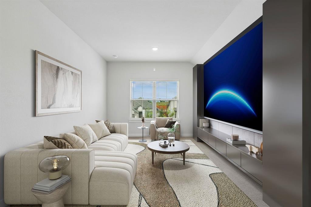 Media Room in the Winters home plan – REPRESENTATIVE PHOTO