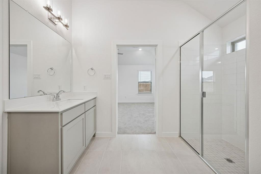 Primary Bathroom in the Gilmour II home plan – REPRESENTATIVE PHOTO