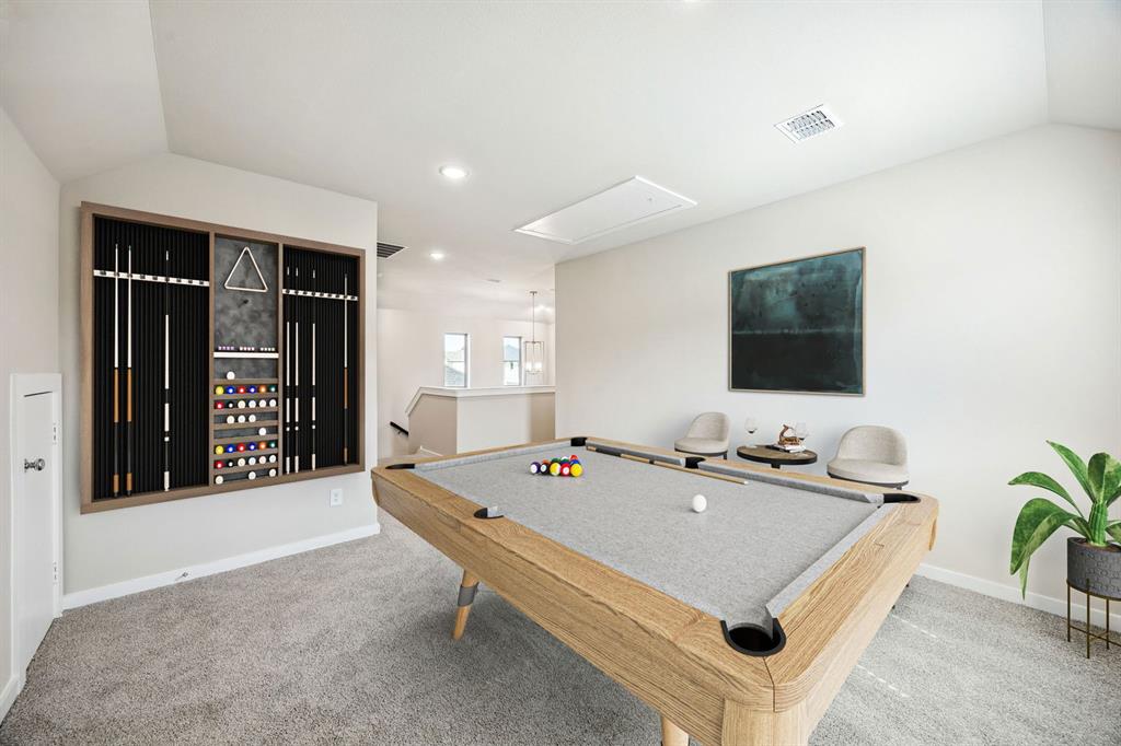 Game Room in the Willow home plan – REPRESENTATIVE PHOTO