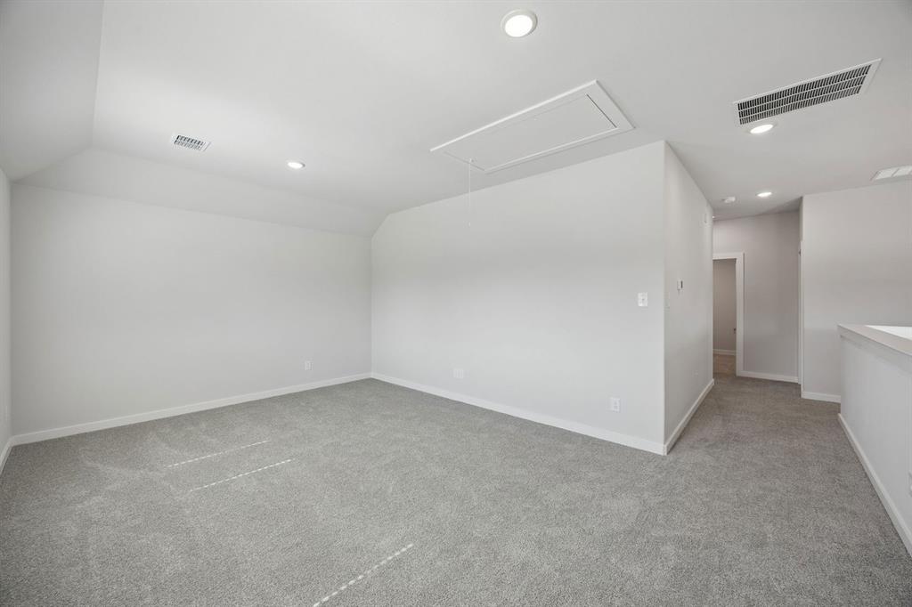 Game Room in the Oak II home plan – REPRESENTATIVE PHOTO