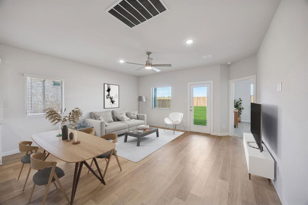 Living Room in the Oak II home plan – REPRESENTATIVE PHOTO