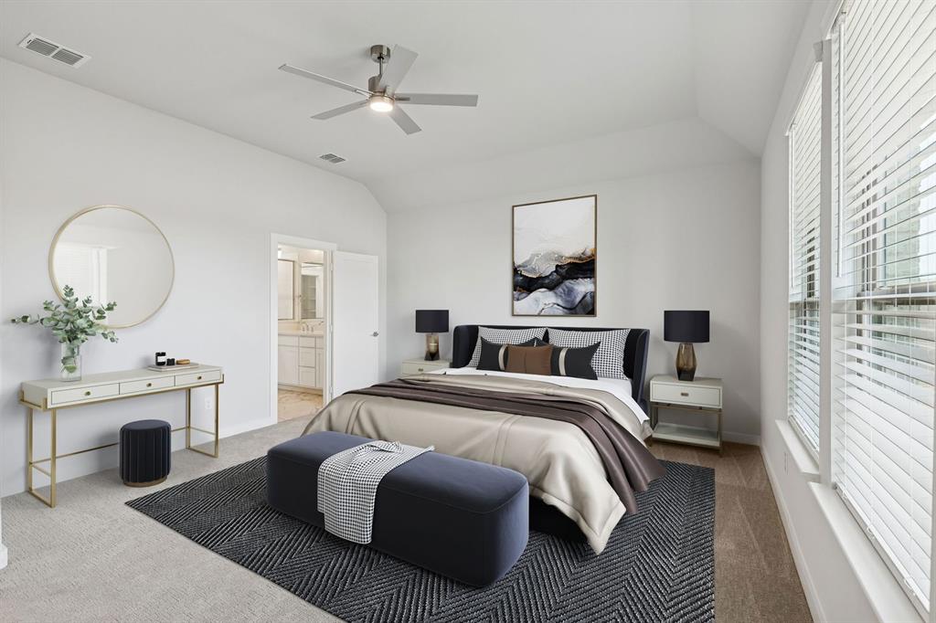 Primary Suite in the Stanley II home plan – REPRESENTATIVE PHOTO