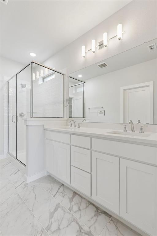 Primary Bathroom in the Stanley II home plan – REPRESENTATIVE PHOTO