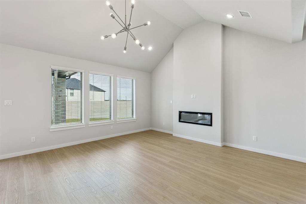 Living Room in the Stanley II home plan – REPRESENTATIVE PHOTO