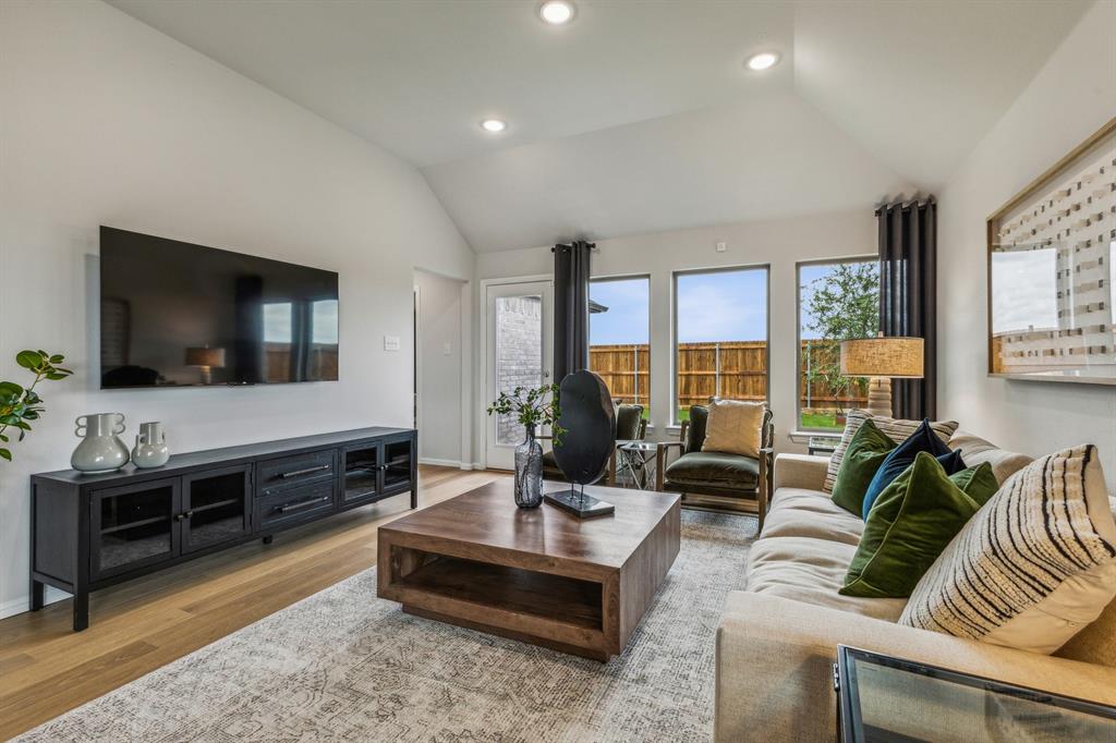 Living Room in the Turquoise home plan – REPRESENTATIVE PHOTO
