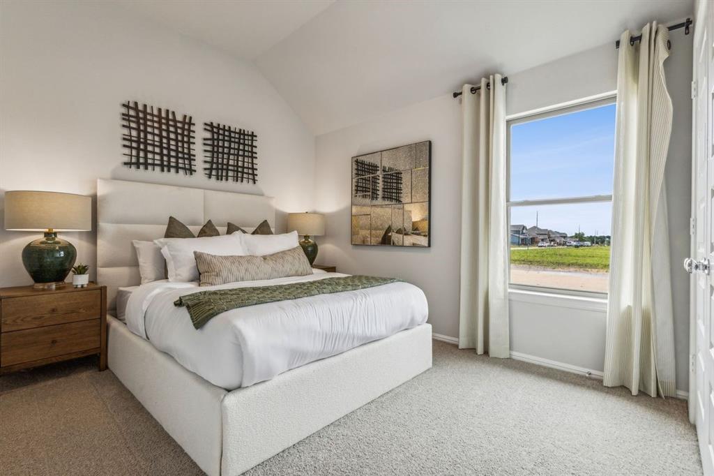 Bedroom in the Turquoise home plan – REPRESENTATIVE PHOTO