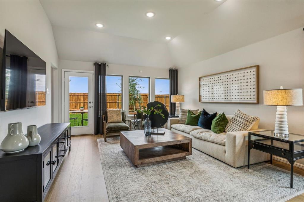 Living Room in the Turquoise home plan – REPRESENTATIVE PHOTO