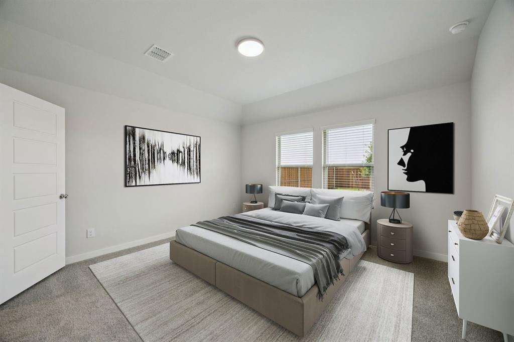 Primary Suite in the Hadley home plan – REPRESENTATIVE PHOTO
