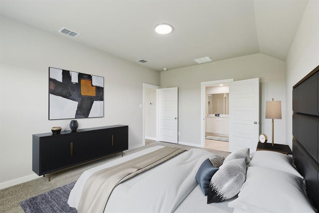 Primary Suite in the Harper home plan – REPRESENTATIVE PHOTO