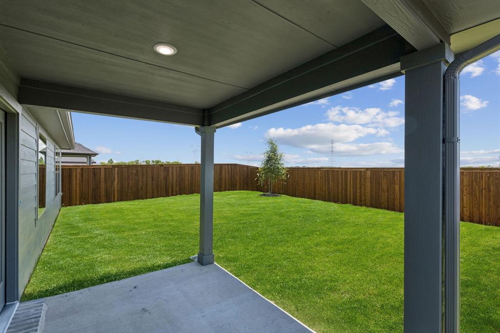 Patio in the Harper home plan – REPRESENTATIVE PHOTO