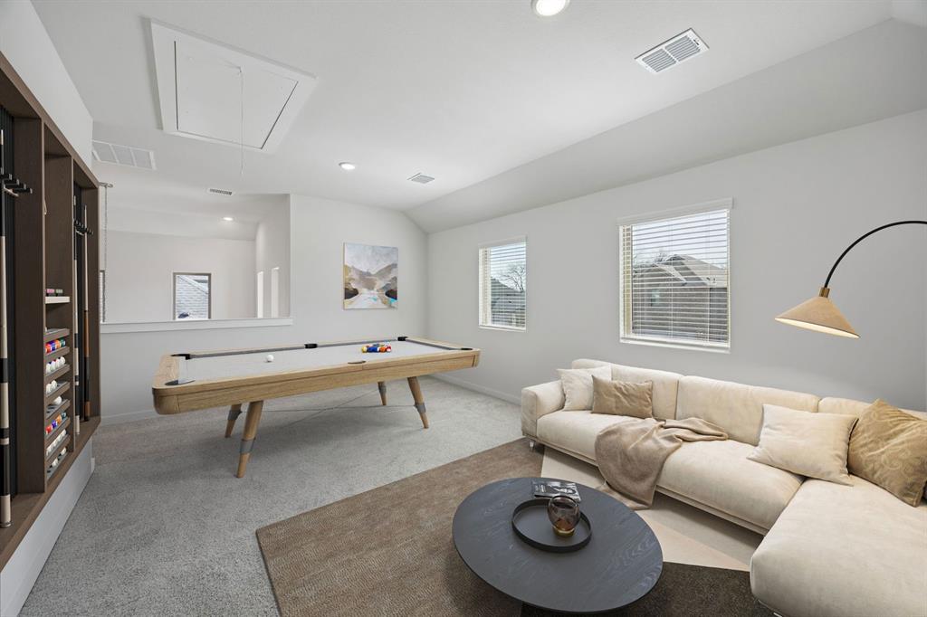 Game Room in the Oak II home plan – REPRESENTATIVE PHOTO