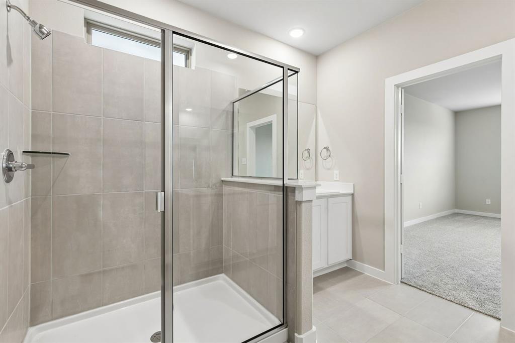 Primary Bathroom in the Winters home plan – REPRESENTATIVE PHOTO