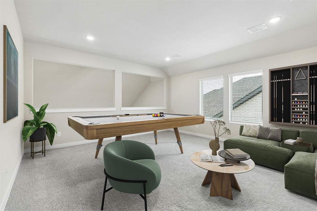 Game Room in the Winters home plan – REPRESENTATIVE PHOTO