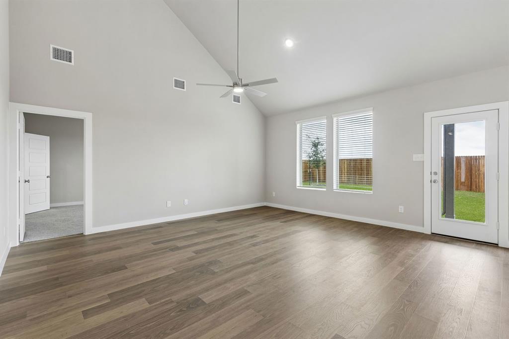 Living Room in the Winters home plan – REPRESENTATIVE PHOTO